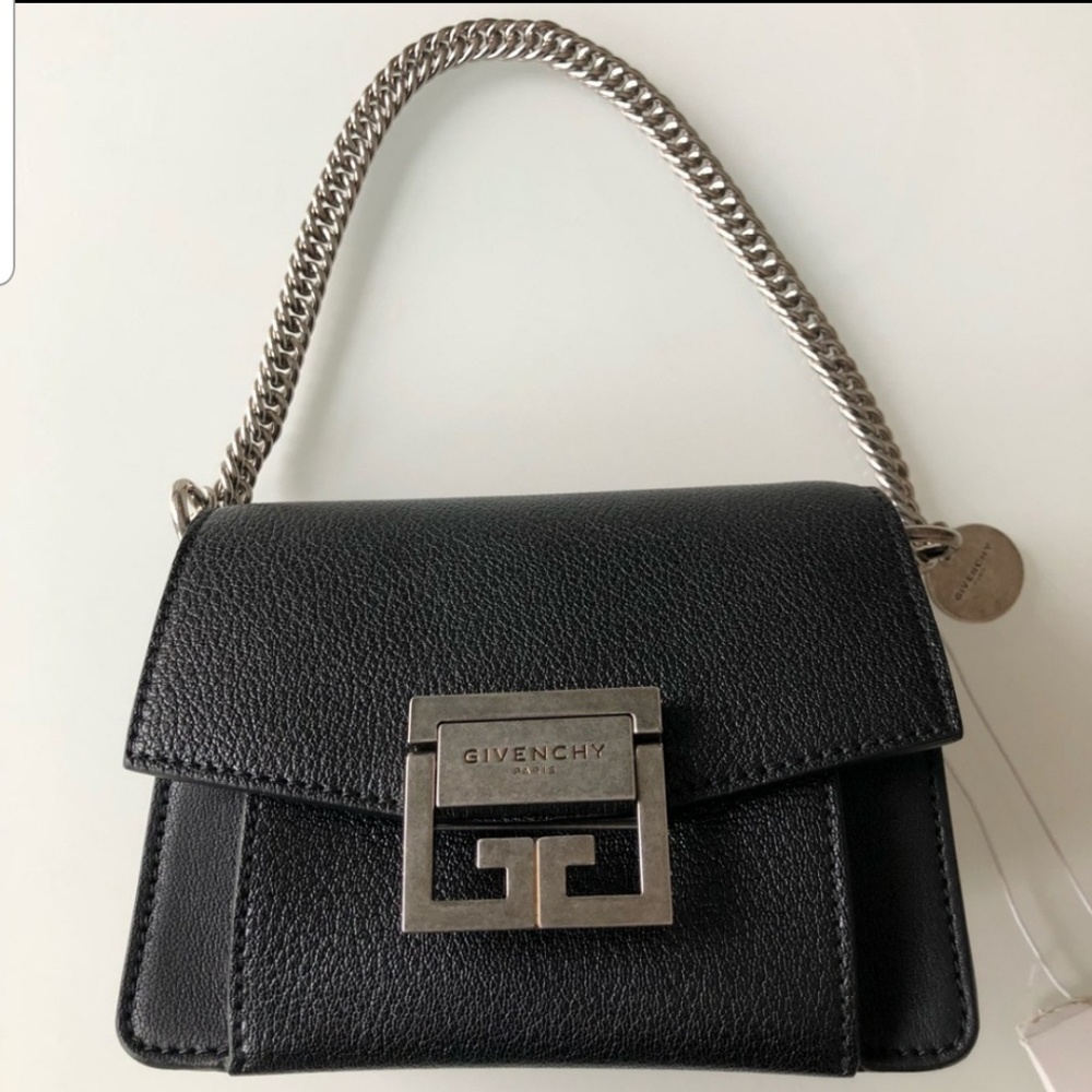 Givenchy "GV3 mini" Goatskin Leather Satchel
